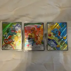 Pokemon TCG First Partner Illustration Collection, Series 1 Kanto GEN 1 Starters - Image 1