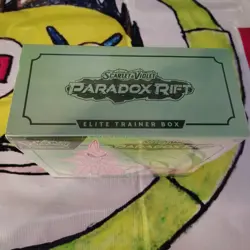 POKEMON ELITE TRAINER BOX ETB GRN PARADOX RIFT NEW SEALED SHRINK WRAP SMALL TEAR - Image 5