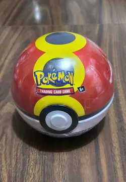 Pokemon TCG Poke Ball Tin Kit with 3 Booster Packs & 2 Sticker Sheets - Image 1