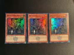 Yugioh - 3x Orcust Cymbal Skeleton BLMM-EN084 Emblazoned Ultra Rare - Near Mint - Image 1