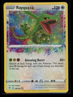 2020 Pokemon SWSH Vivid Voltage #138 Rayquaza - Image 1