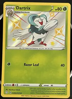 Dartrix SV002/SV122 Shiny Holo Rare Shining Fates: Shiny Vault NM Pokemon - Image 1