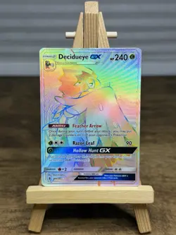 Pokemon TCG Decidueye GX 146/145 Secret Rare Rainbow Guardians Rising - HP - Image 1