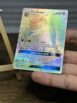 Pokemon TCG Decidueye GX 146/145 Secret Rare Rainbow Guardians Rising - HP - Image 3