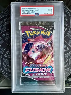 Pokemon Fusion Strike Mew Art Sealed Booster Pack PSA 9 Mint!! - Image 1
