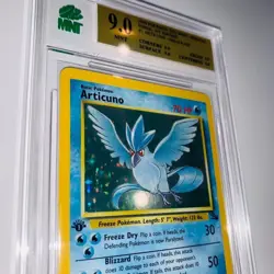 1999 Pokemon Fossil Articuno 2/62 Holo MNT 9.0 WOTC 1st Edition - Image 2