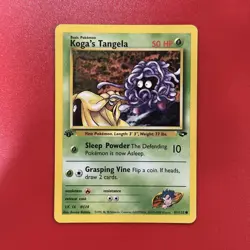 Pokemon - Koga's Tangela - Gym Challenge 81/132 1st Edition - Common - LP - Image 1