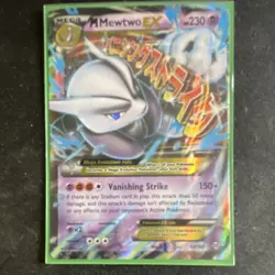 Pokemon M Mewtwo EX 63/162 Breakthrough Ultra Rare Holo Mega 230 HP Card - Image 1