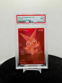 Pokemon TCG Victini #172/086 Full Art Holo Rare White Flare English PSA 9 Mint - Image 1