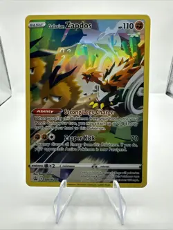 Pokemon Galarian Zapdos SWSH283 Sword & Shield Black Star Promo Crown Zenith C - Image 1