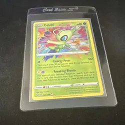 2020 Pokemon TCG Sword & Shield Vivid Voltage Celebi Amazing Rare 009/185 - Image 1