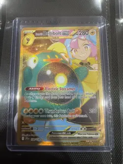 Pokemon TCG Ionos Bellibolt Ex 188/159 Journey Together Gold Secret Rare - Image 1