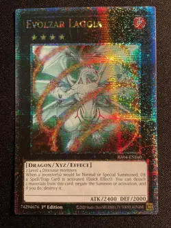 Yugioh - Evolzar Laggia - RA04-EN160 - QCR (Quarter Century Secret Rare) - NM - Image 1