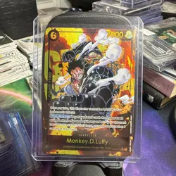 One Piece MONKEY.D.LUFFY Gear 4 sec Alt Art OP10-118 Parallel English Luffy NM - Image 1