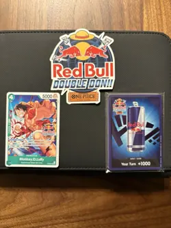 SEALED Red Bull X One Piece Double Don!! Set Monkey D Luffy Promo + Foil Don Set - Image 1