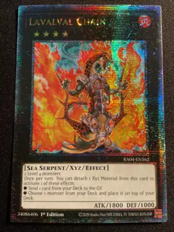 Yugioh - Lavalval Chain - RA04-EN162 - Quarter Century Secret Rare - Near Mint - Image 1