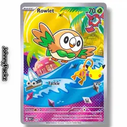 Rowlet MEP043 - 2026 First Partners Illustration Promo Alola - Pokemon Card NM - Image 1