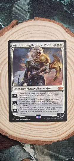Ajani, Strength of the Pride Jumpstart 2022, Magic the Gathering MTG Card - Image 1