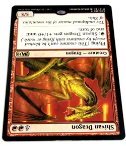 Magic the Gathering Shivan Dragon Core Set 2019 300/280 Regular Rare Card - Image 3