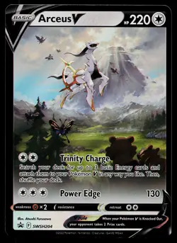 Pokemon Card - Arceus V Sword & Shield SWSH204 Holo Promo - Image 1