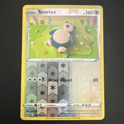 Snorlax 109/159 NM Reverse Holo Asako Ito Crocheted Collectable Art Pokemon Card - Image 1