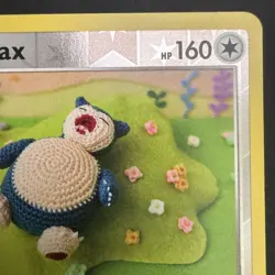 Snorlax 109/159 NM Reverse Holo Asako Ito Crocheted Collectable Art Pokemon Card - Image 4
