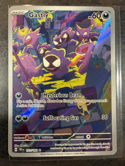 Pokemon Gastly 177/162 SV05 Temporal Forces Illustration Rare Holo Card NM - Image 1