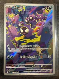 Pokemon Gastly 177/162 SV05 Temporal Forces Illustration Rare Holo Card NM - Image 2