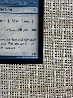 Decipher Lord of the Rings TCG Last Alliance of Elves and Men Rare Card 1R49 - Image 3