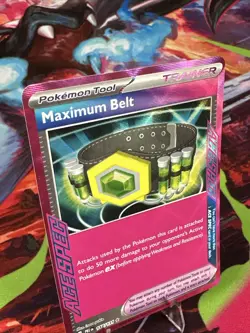 Pokemon Maximum Belt 117/131 Prismatic Evolutions ACE SPEC Ultra Rare Holo Card - Image 2