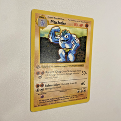 Machoke 34/102 1st Edition Shadowless (Grey Stamp) Base Set LP - Pokemon Card - Image 2