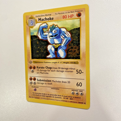 Machoke 34/102 1st Edition Shadowless (Grey Stamp) Base Set LP - Pokemon Card - Image 3