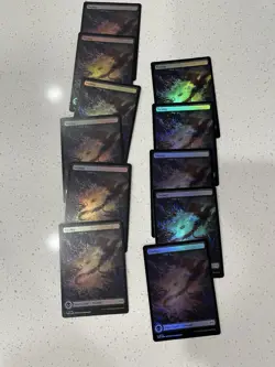 MTG Tarkir Dragonstorm Land 11 Card Lot All Foils - Image 1