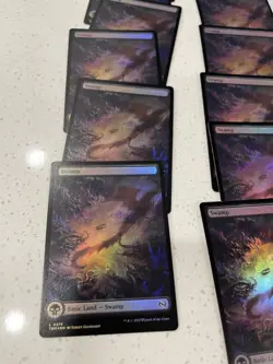 MTG Tarkir Dragonstorm Land 11 Card Lot All Foils - Image 2