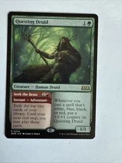 MTG Questing Druid #234 Wilds of Eldraine Regular Card Near Mint Condition - Image 1