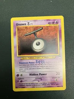 Pokemon Unown [ T ] Neo Destiny 88/105 Unlimited Regular Common Card - Image 2