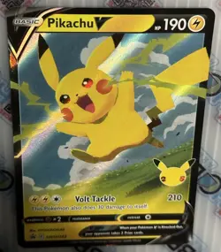 Pikachu V SWSH143 SWSH: Sword & Shield Promo Card Celebrations - Image 2