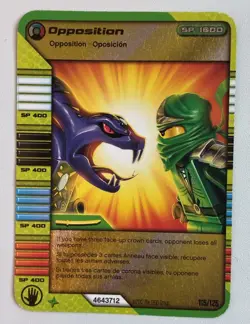 LEGO Ninjago TCG Opposition 115/125 Holo Foil Card 2012 Snake vs Ninja - Image 1