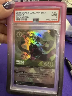 Disney Lorcana Enchanted Ursula Deceiver of All 212/204 PSA 9 - Image 4