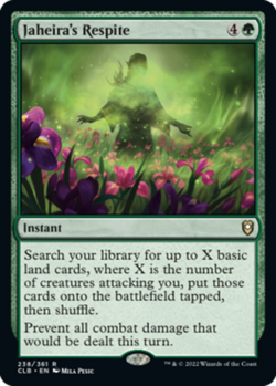 x1 Jaheira's Respite R MTG Commander Legends: Battle for Baldur's Gate M/NM, Eng - Image 1