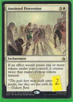 MTG Anointed Procession Amonkhet Regular NM #2 - Image 1