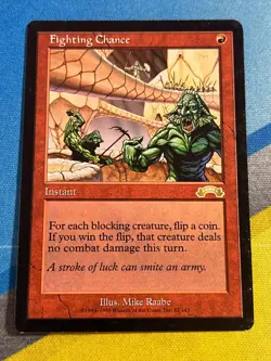 Magic the Gathering MTG Exodus FIGHTING CHANCE - Image 1