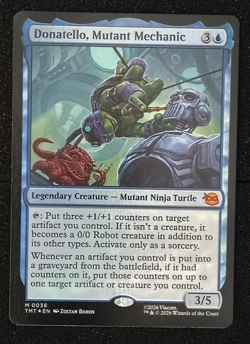 Donatello, Mutant Mechanic Foil x1 - MTG TMNT Teenage Mutant Ninja Turtles - NM - Image 1