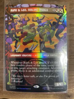 Raph & Leo, Sibling Rivals (Showcase) Teenage Mutant Ninja Turtles Foil - Image 1