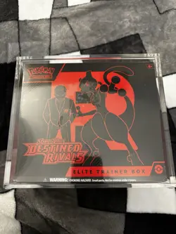 Pokemon Destined Rivals Elite Trainer Box W Acrylic Case - Image 1