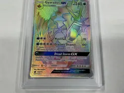 2017 POKEMON SUN & MOON CRIMSON INVASION SECRET #112 FULL ART/GYARADOS GX PSA 9 - Image 2