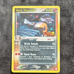 Pokemon Dark Marowak 7/109 EX Team Rocket Returns Reverse Holo Rare 70 HP 2004 - Image 1