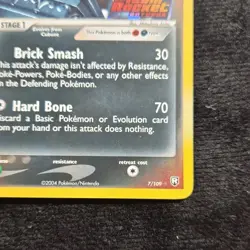 Pokemon Dark Marowak 7/109 EX Team Rocket Returns Reverse Holo Rare 70 HP 2004 - Image 5