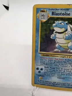 Blastoise 2/102 Base Set Holo Rare Pokemon TCG 1999 Ken Sugimori HP - Image 3