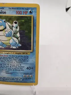 Blastoise 2/102 Base Set Holo Rare Pokemon TCG 1999 Ken Sugimori HP - Image 4